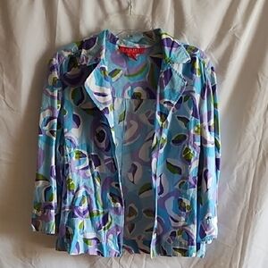 A Line Woman Open Front Shirt / Jacket Size 18w